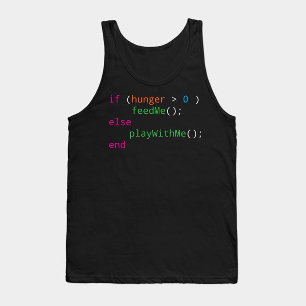 Programmer source code hungry or playing Tank Top by Quentin1984